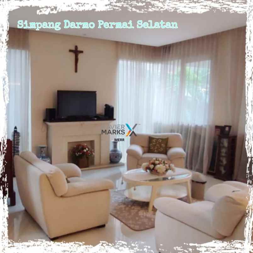 dijual rumah simpang darmo permai selatan