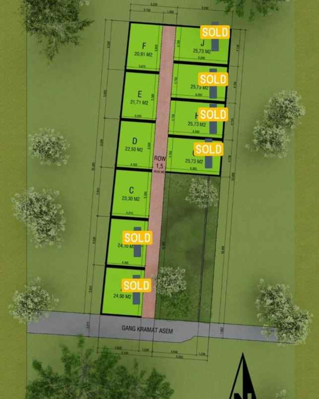 dijual rumah utan kayu