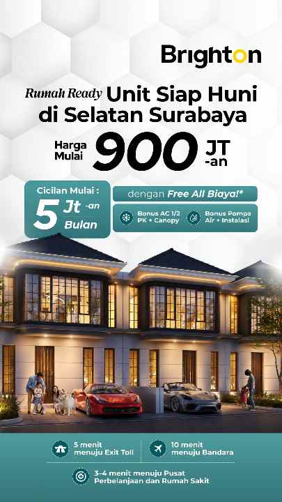 dijual rumah wellington park