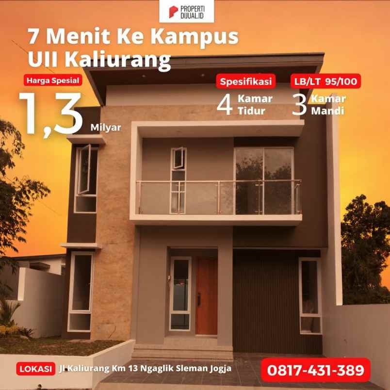 dijual rumah wonosalam ngaglik sleman jogja