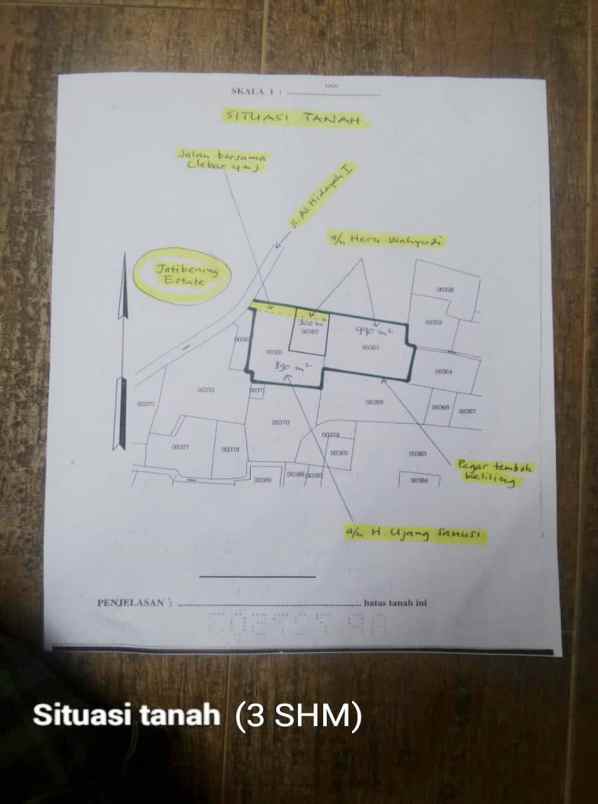 dijual tanah 2 200 m2 di jatiasih kota bekasi