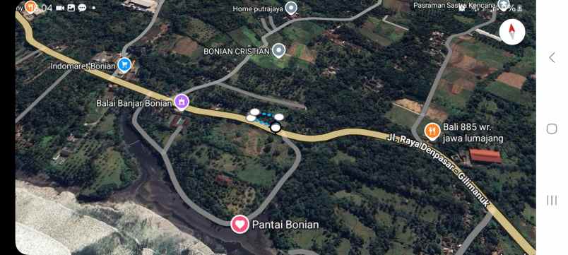 dijual tanah bonian selemadeg barat