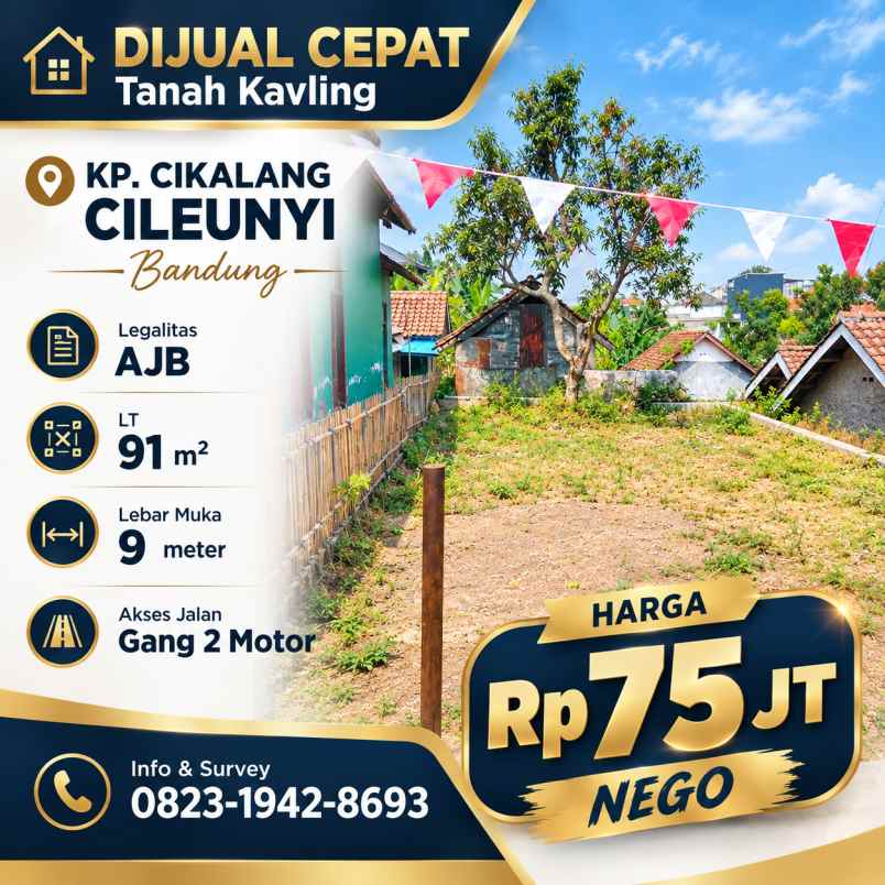 dijual tanah cileunyi
