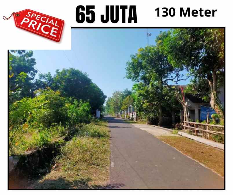 dijual tanah cuwanan bendosari sukoharjo