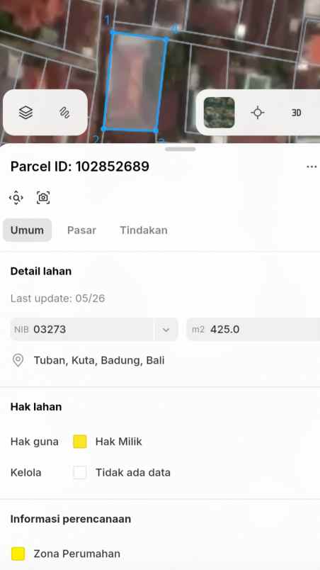 dijual tanah depan bandara ngurah rai