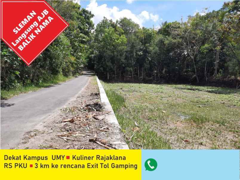 dijual tanah gamping sleman yogyakarta