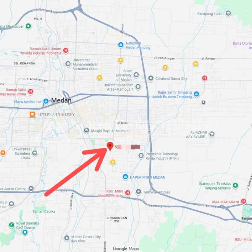 dijual tanah jalan pelajar medan kota