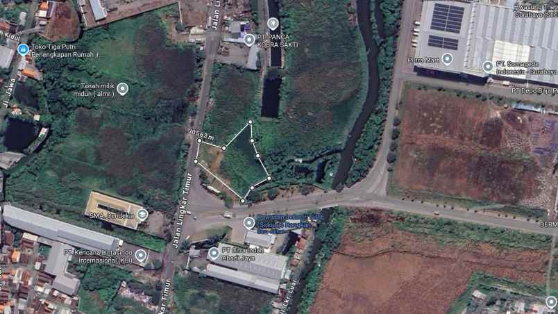 dijual tanah jl raya lingkar timur