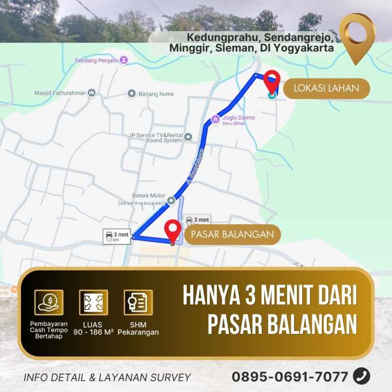 dijual tanah kedungprahu sendangrejo