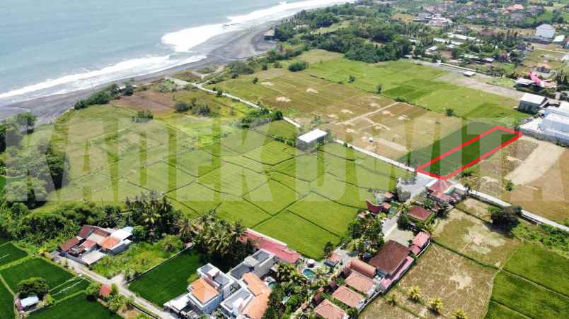 dijual tanah murah view sawah dan laut pantai keramas