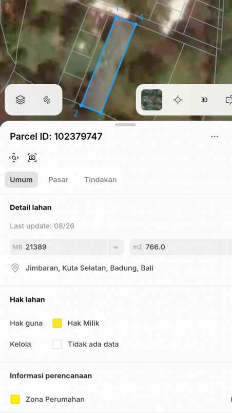 dijual tanah pantai balangan