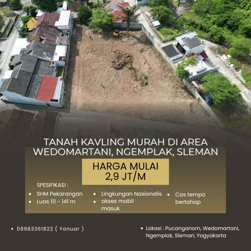 dijual tanah pucanganom wedomartani