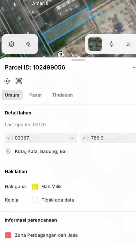 dijual tanah sunsetroad