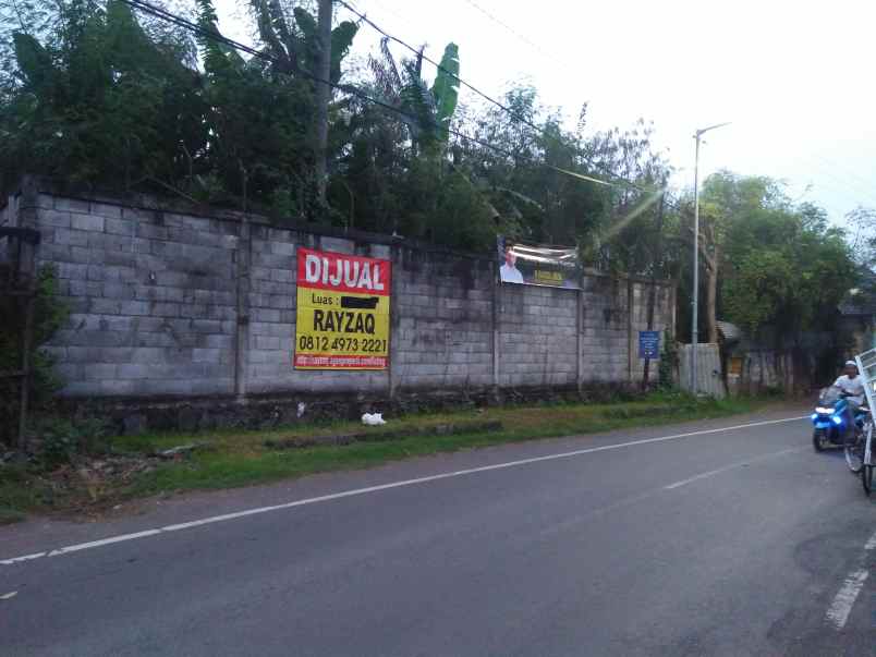 dijual tanah tepi jalan daerah gading pasuruan kota
