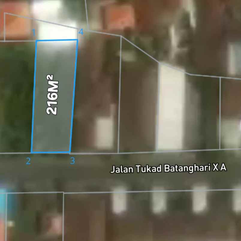 dijual tanah tukad batanghari