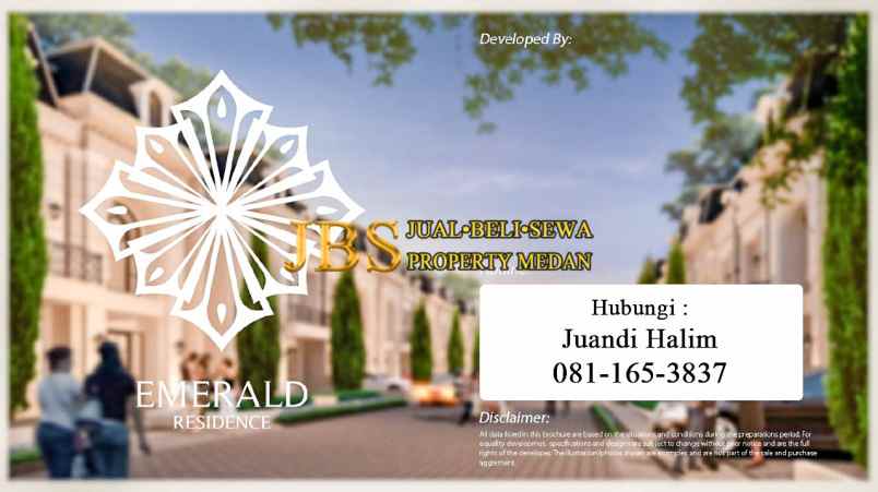 dijual villa emerald residence jln