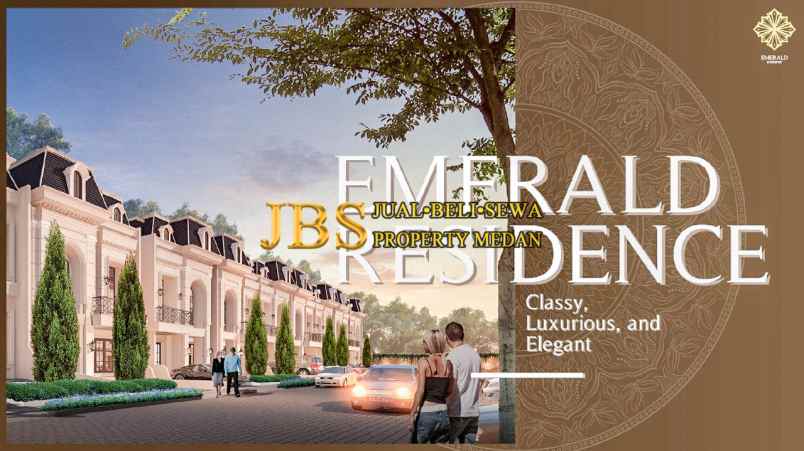 dijual villa emerald residence jln