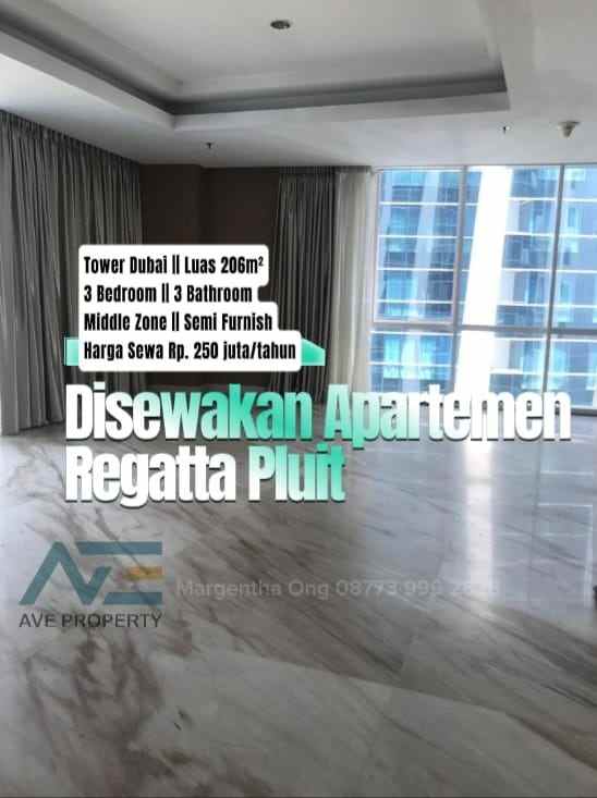 disewakan apartemen pantai mutiara pluit