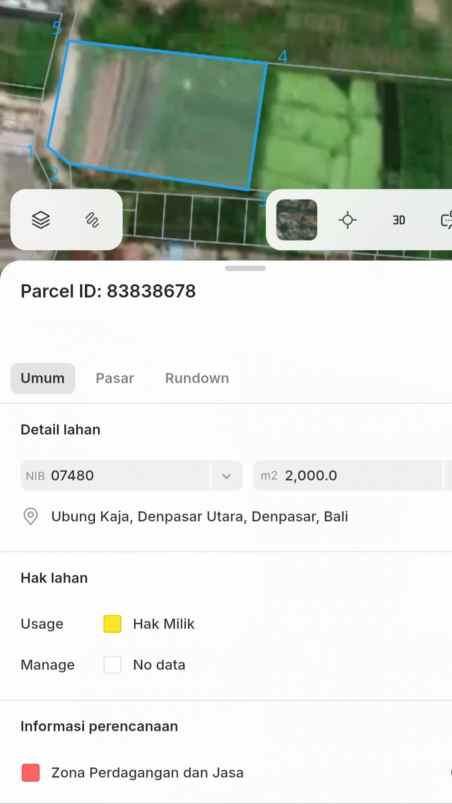 disewakan tanah kedungdung sari cargo