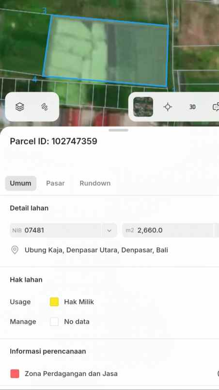 disewakan tanah kedungdung sari cargo