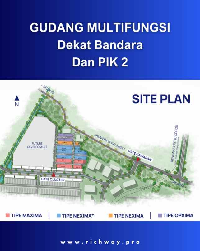 gudang multiguna dekat bandara dan pik2