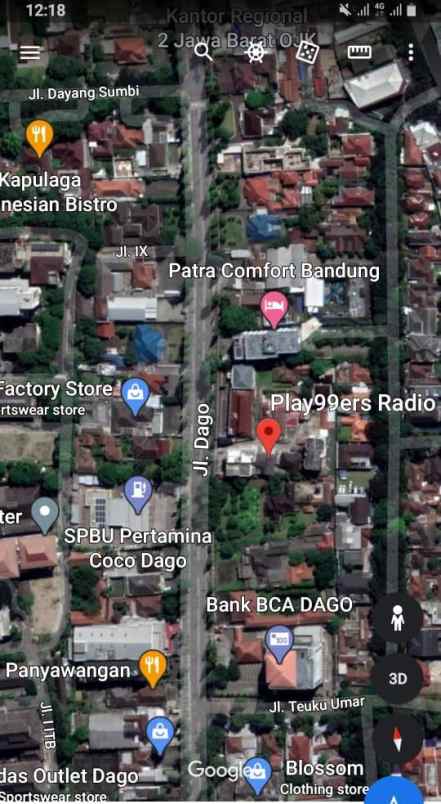 jual bangunan lama di dago bandung