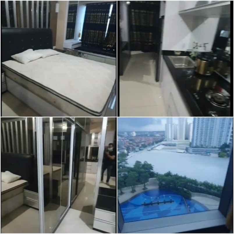 la riz mansion lantai 8 full furnish view pool city