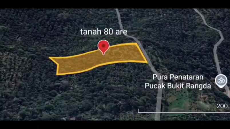 lahan kebun shm 80 are dekat pantai di tabanan bali