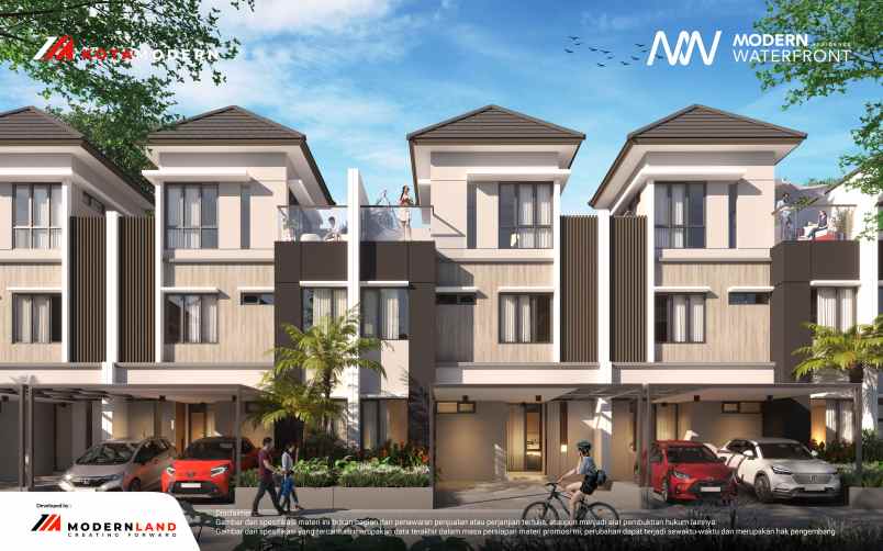 modern waterfront residence di kota tangerang