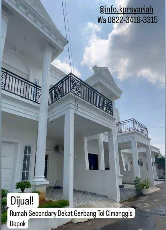 rumah 2 lantai rooftop dekat tol cimanggis depok