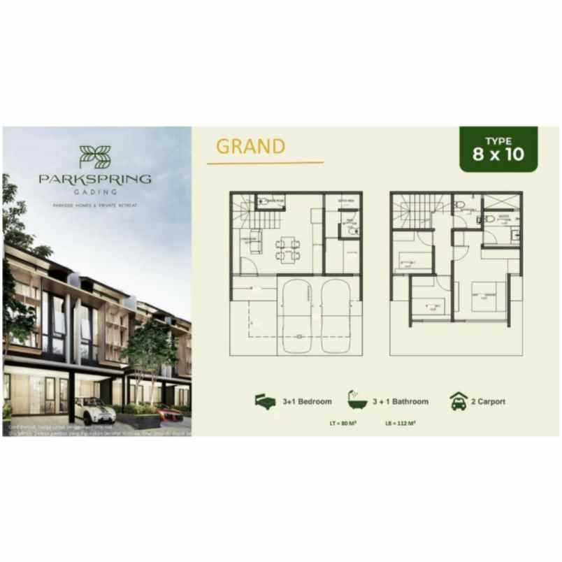 rumah baru di parkspring kelapa gading jakarta utara