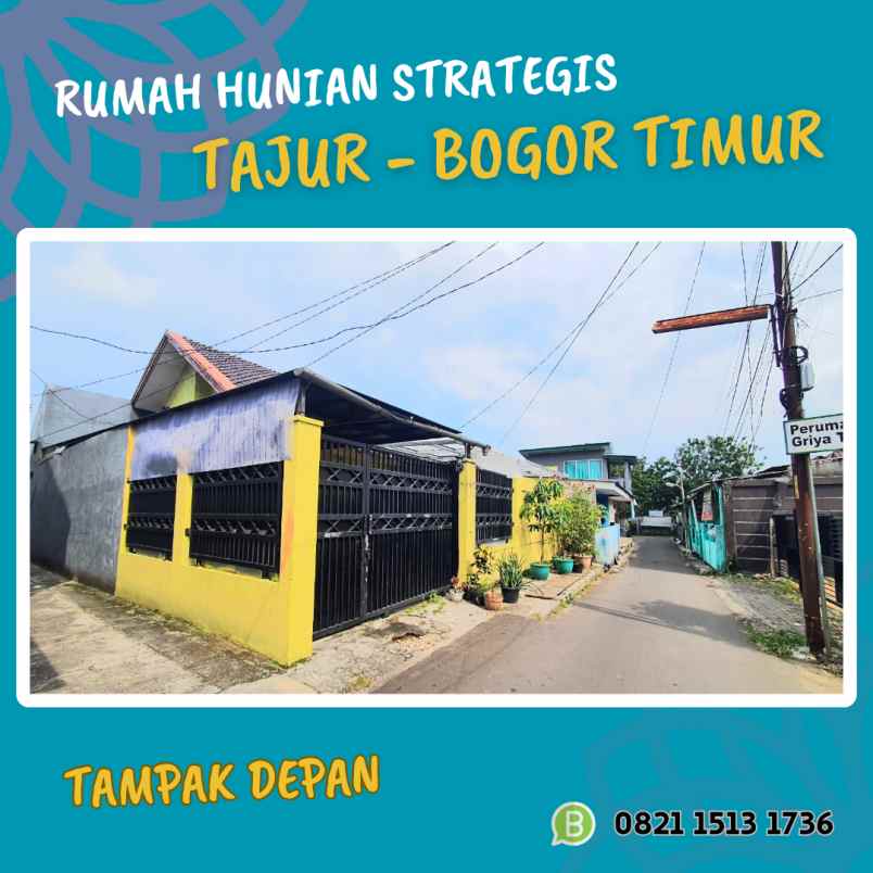 rumah di tajur bogor timur dekat tol bocimi