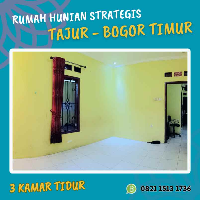 rumah di tajur bogor timur dekat tol bocimi