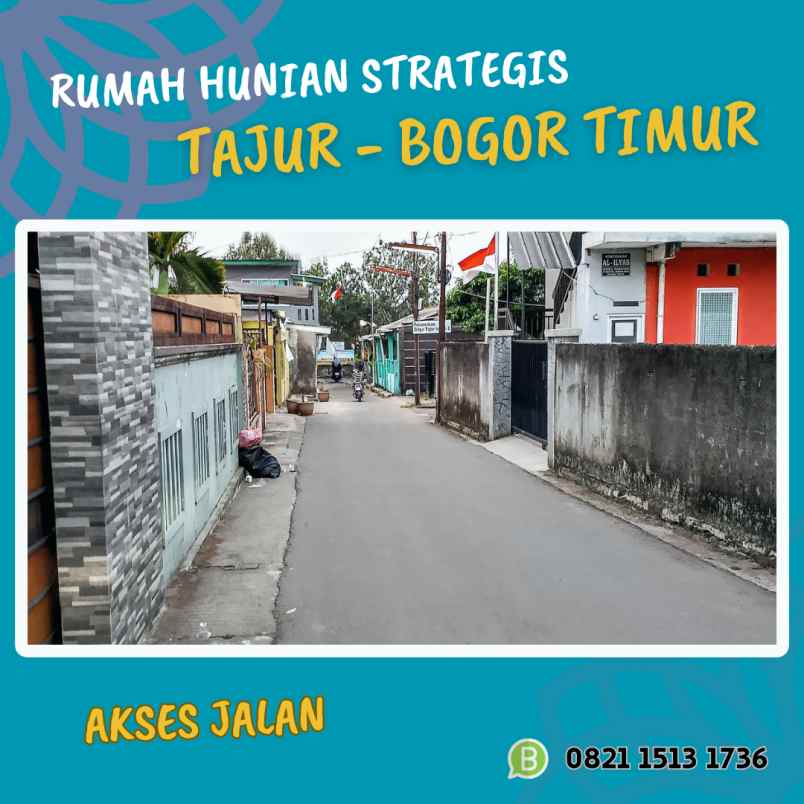 rumah di tajur bogor timur dekat tol bocimi