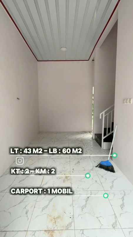 rumah dua lantai siap huni cijantung jakarta timur