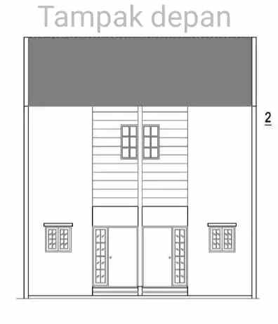 rumah gandeng murah siap huni di bintara bekasi barat