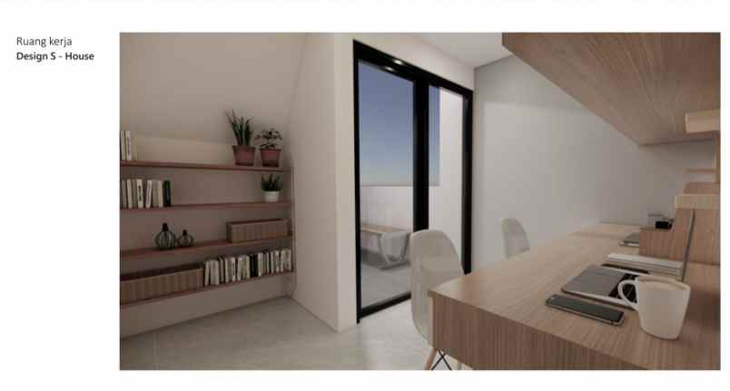 rumah modern minimalis strategis di cirendeu tang sel