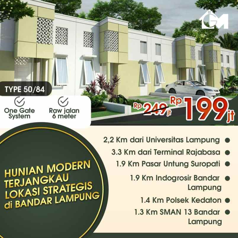 rumah murah dekat unila rajabasa bandar lampung