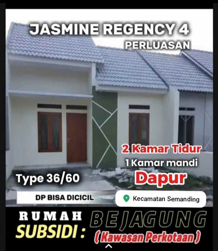 rumah subsidi kawasan perkotaan lokasi bejagung