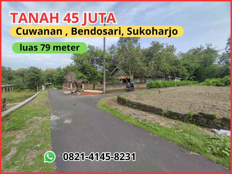tanah dekat jalan raya mojorejo mulur sukoharjo