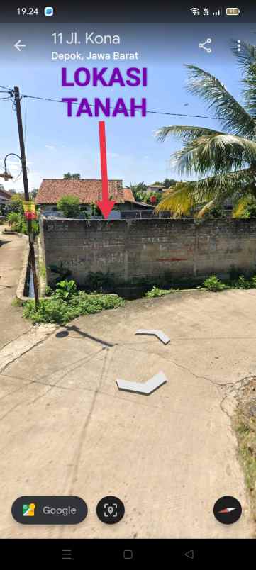 tanah di cinangka sawangan depok