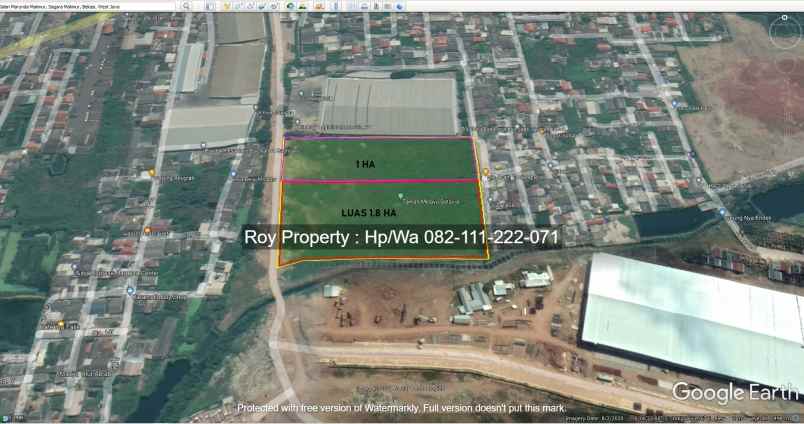 tanah jl marunda makmur segara