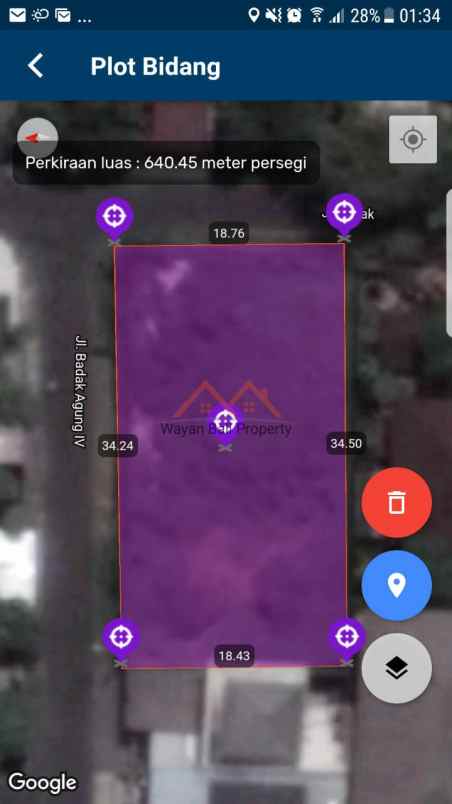 tanah jln badak agung