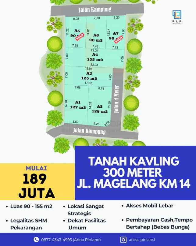 tanah kavling 189 juta dekat ibarbo park