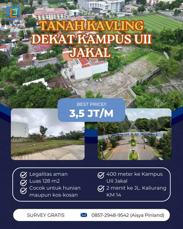 tanah kavling dekat kampus uii jakal