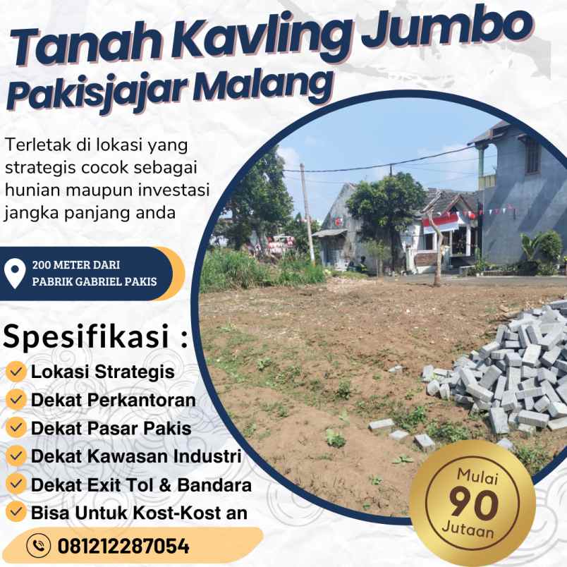 tanah kavling pribadi paksijajar malang