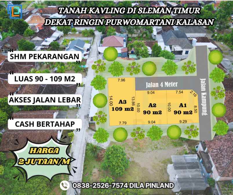 tanah kavling timur ringin purwomartani kalasan