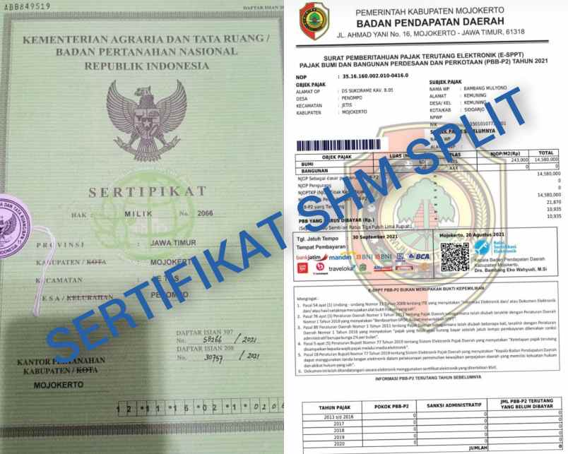 tanah penompo jetis mojokerto