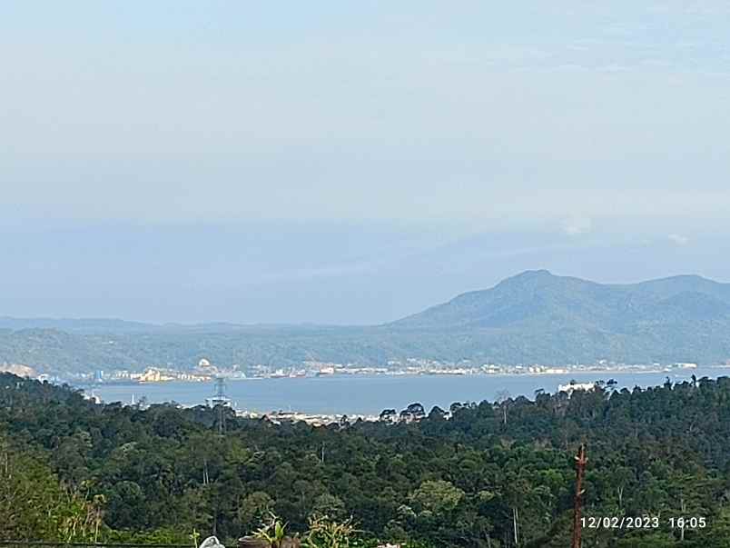 tanah view laut di kemiling luas 4500m