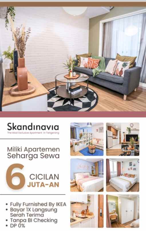 beli aprtemen seharga sewa skandinavia bayar 180 bulan